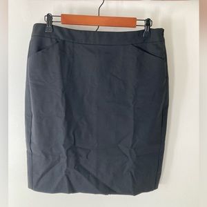 Theory Wool Pencil Skirt Grey Size 10